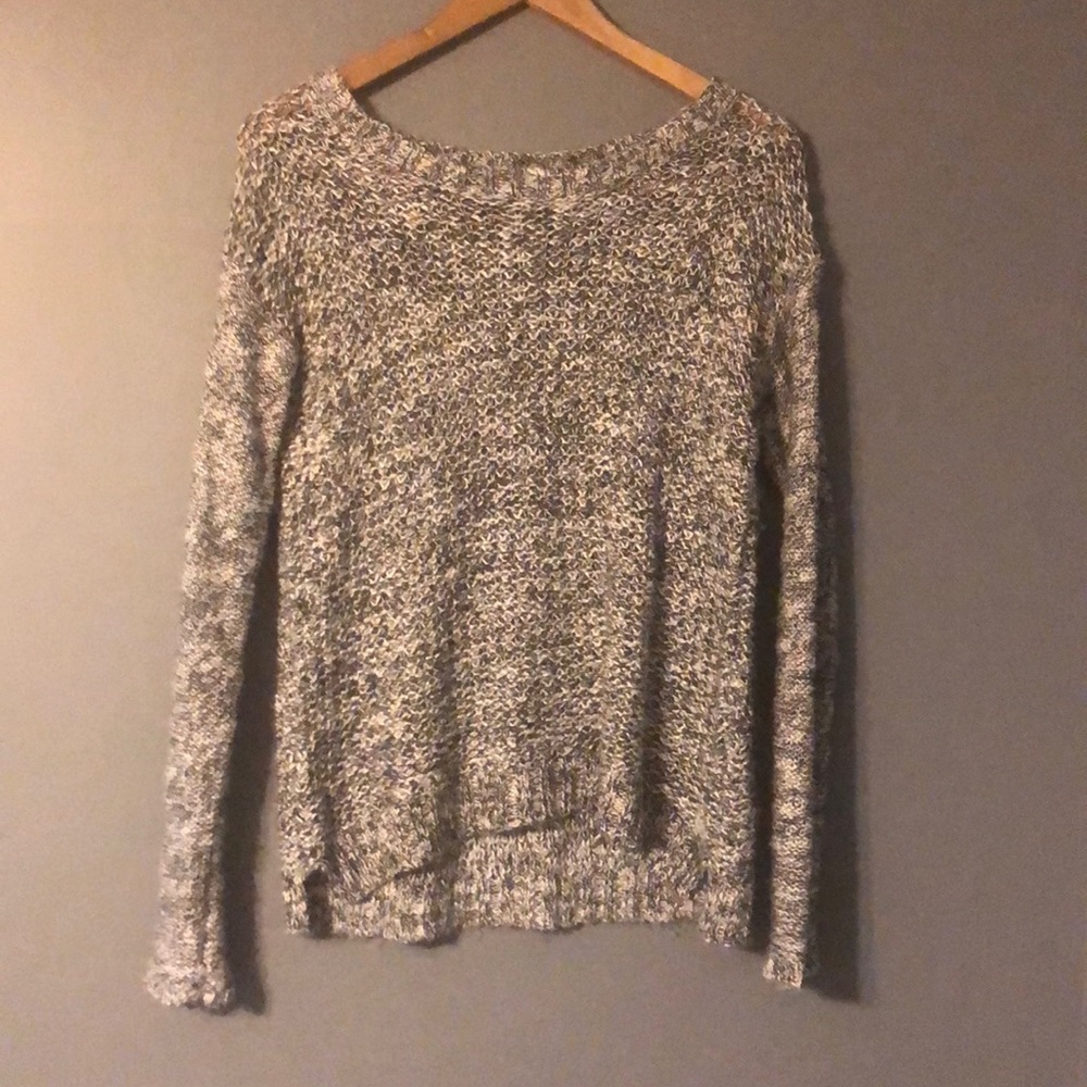 Black and white sweater